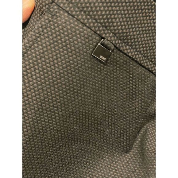 BCBG Textured Wide Leg Black Chocolate Brown Pants 10 NEW work tailored dress - Picture 4 of 8